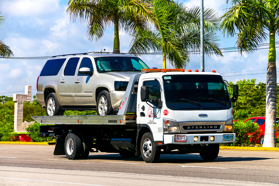 This is a picture of a tow truck service.